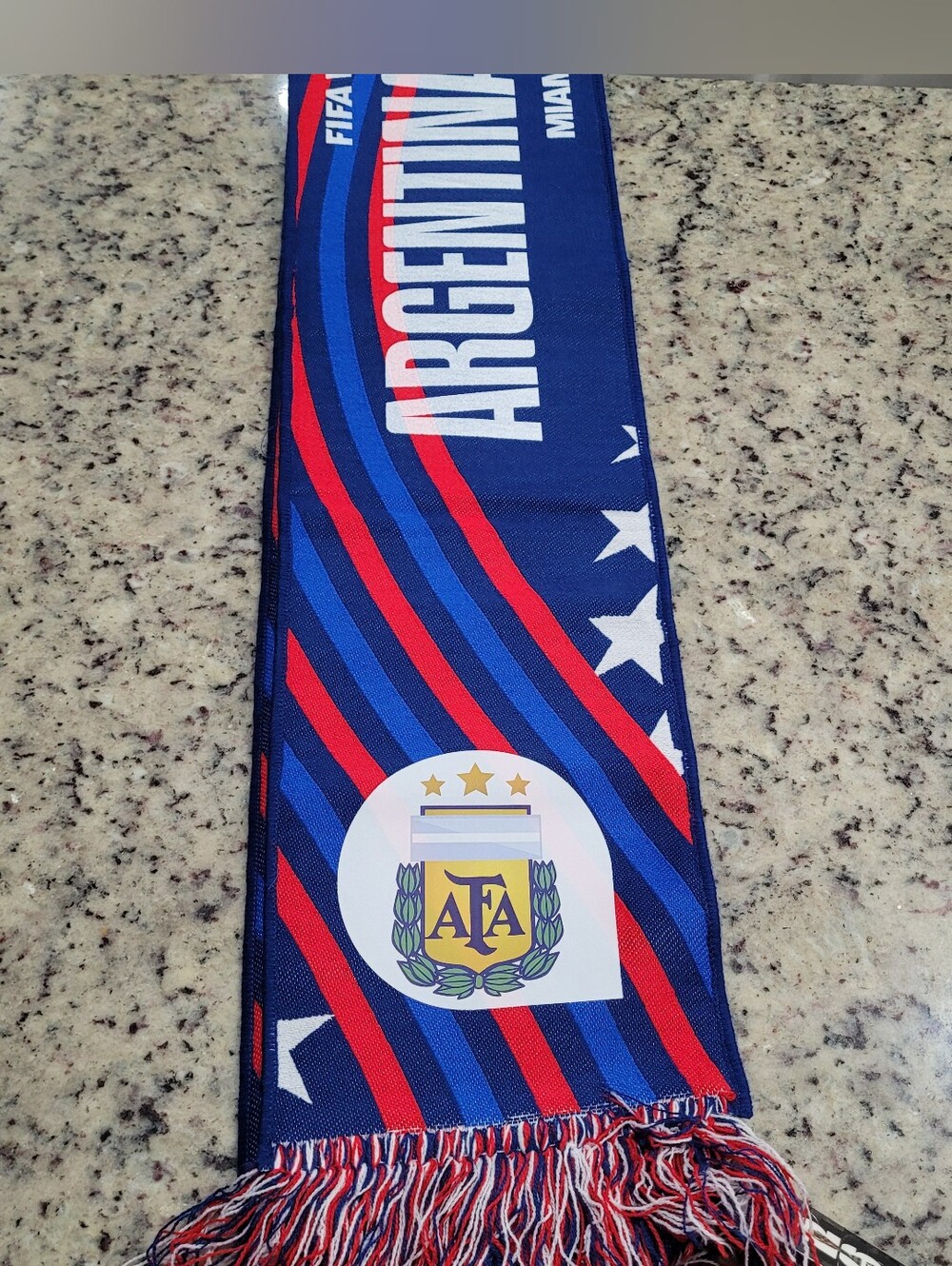 Argentina Vs Cabo Verde Scarf FIFA World Cup 2026 Miami Limited Edition - Picture 8 of 9